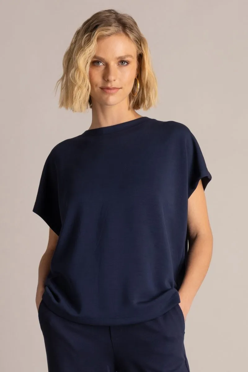 Yest Suna Top, donkerblauw